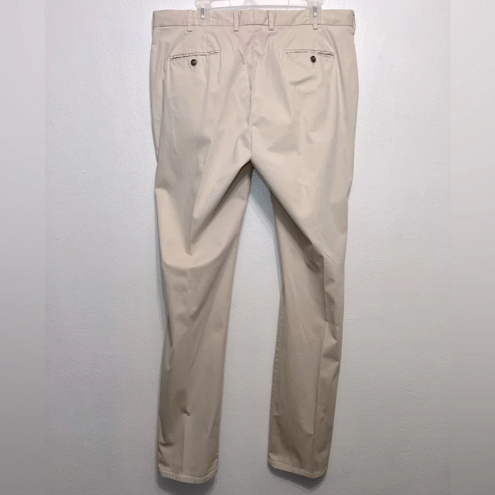 Peter Millar Silk Blend Men’s Trouser Straight Leg Pants‎ Size 38 Light Khaki